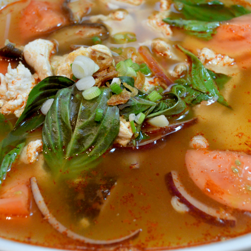 73 Tom Yum Noodle Soup (Thai) Spicy – Pan Acean Noodle, Grills, stir ...