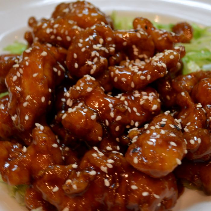 36 Sesame Honey Covered Pan Acean Noodle, Grills, stirfry, Noodle